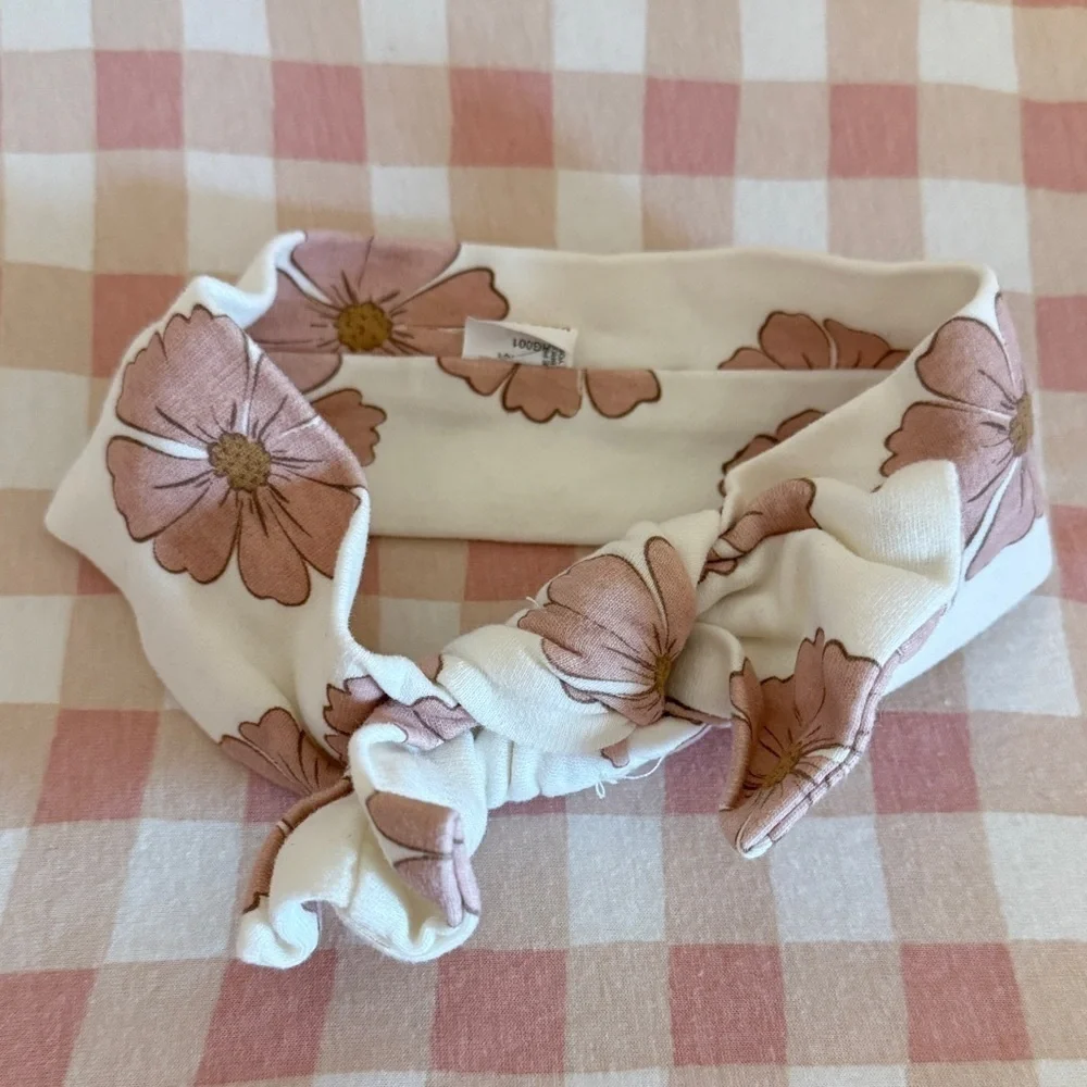 Daisy Printed Knotted Headband
